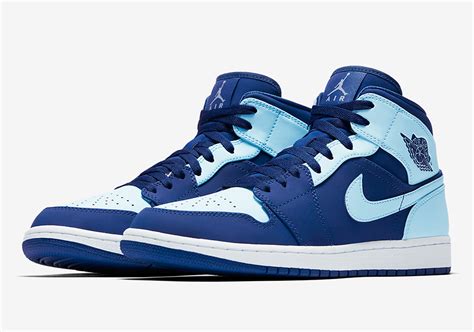 nike jordans 1 mid blue|blue jordan 1 mid men's.